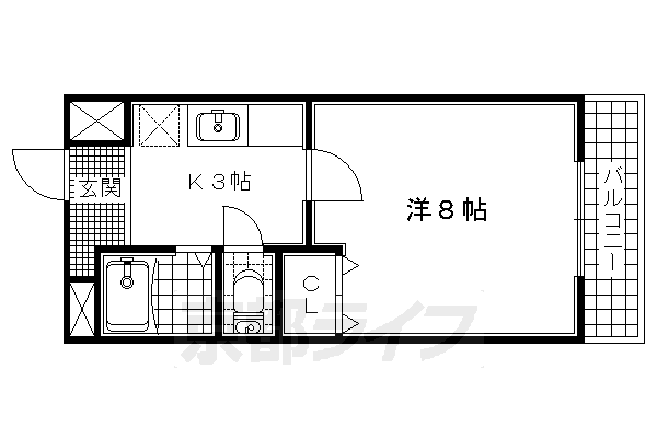 宇治市大久保町のマンションの間取り