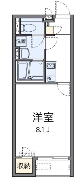 相模原市南区新戸のアパートの間取り