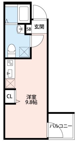 横浜市金沢区洲崎町のアパートの間取り