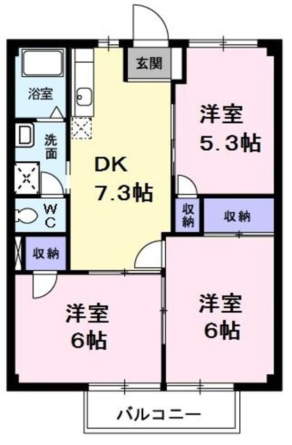 ニューシティー西間原の間取り