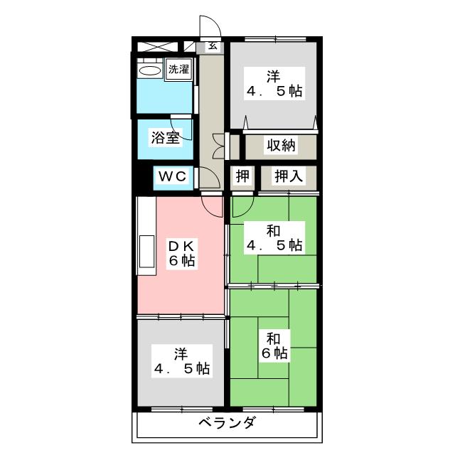 ホープレジデンスいでかの間取り