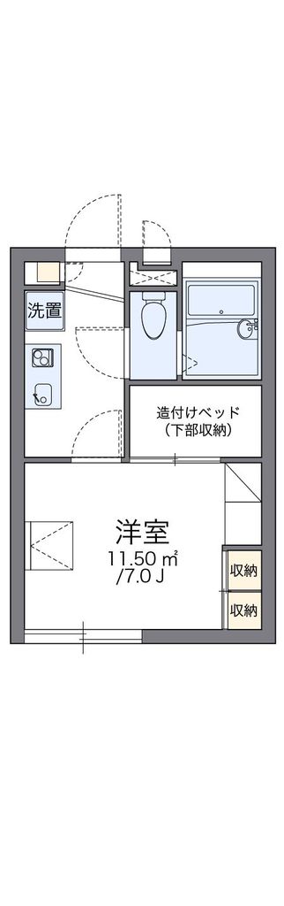 レオパレスアミティエの間取り