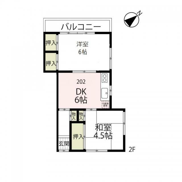 横浜市戸塚区柏尾町のアパートの間取り