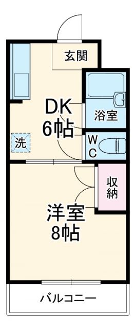 【浜松市中央区笠井新田町のマンションの間取り】