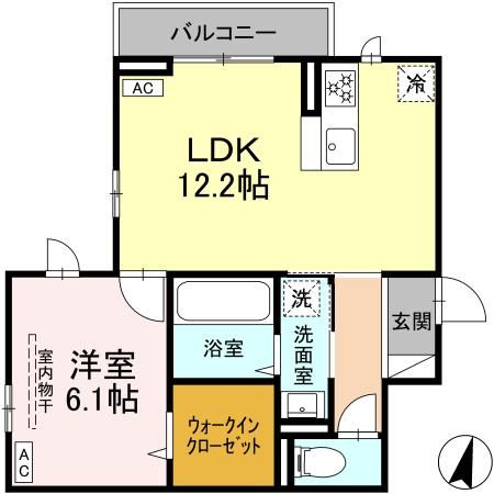 （仮）D-ROOM富沢西4丁目PJ　Bの間取り