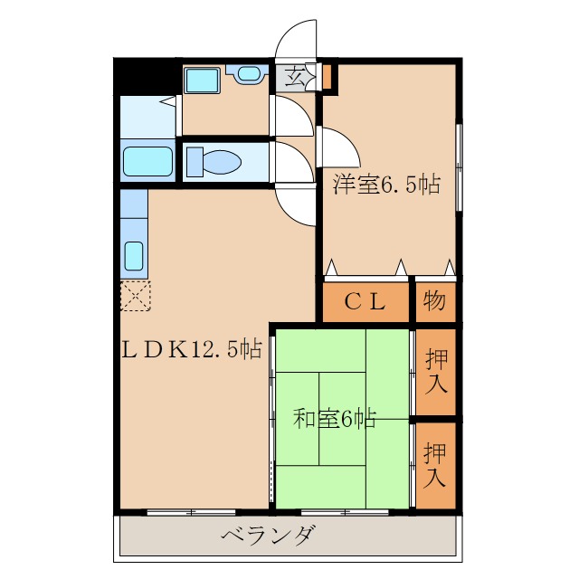 ＲｏｓｅＣｉｔｙＭ１_間取り_0