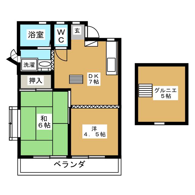 ミタカ台エムハイツの間取り