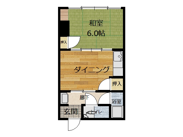 丸今荘の間取り