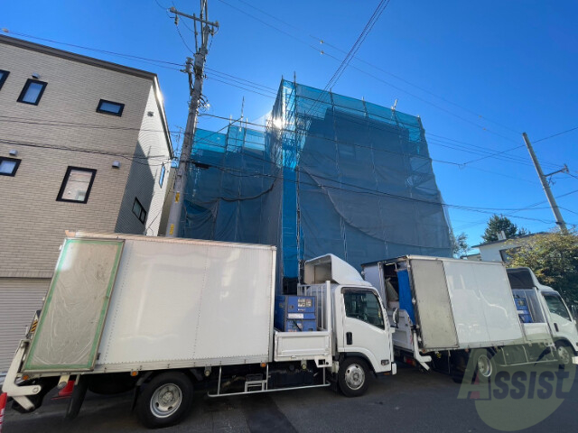 【札幌市豊平区美園九条のマンションの建物外観】