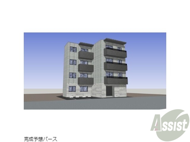 【札幌市豊平区美園九条のマンションの建物外観】