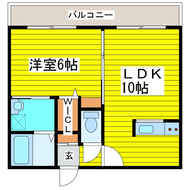 札幌市東区苗穂町のマンションの間取り