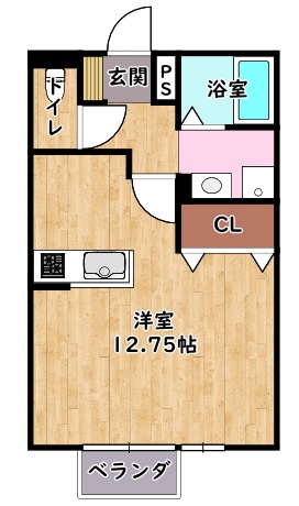 サンローズB棟の間取り