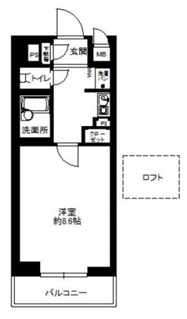 ライオンズステーションプラザ箱崎の間取り