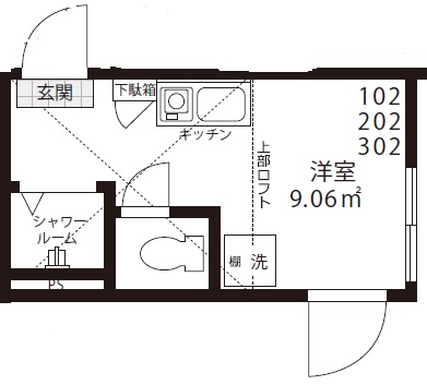 【ルミナ池袋の間取り】