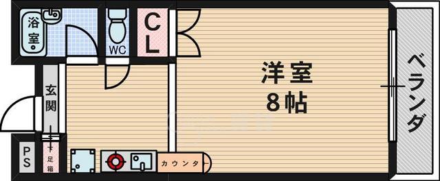 吹田市春日のマンションの間取り