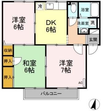 プレジールムラカミの間取り