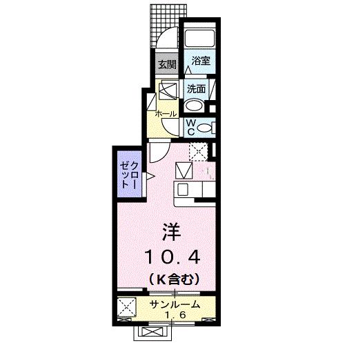 新居浜市瀬戸町のアパートの間取り