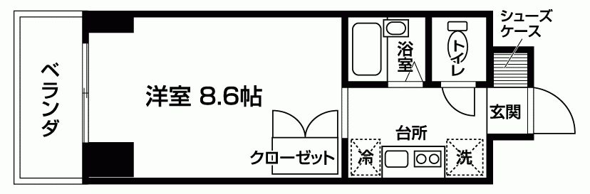 studio仙台の間取り