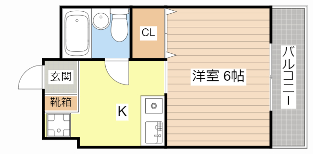 甲賀市水口町東名坂のアパートの間取り