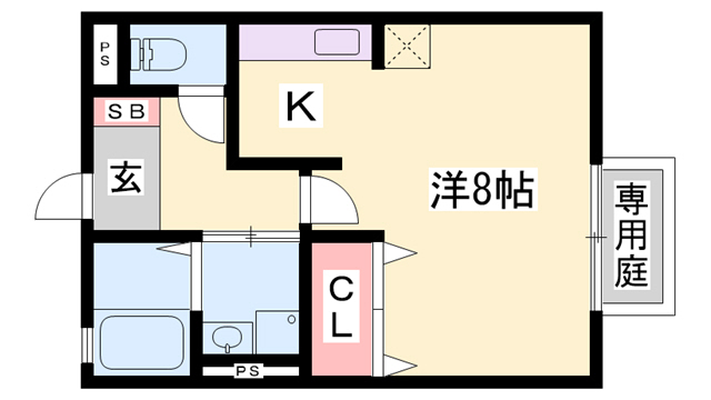 サニーハイツ則直の間取り