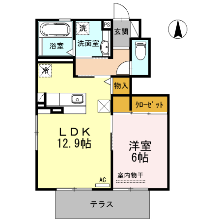 カーサ　カルダの間取り