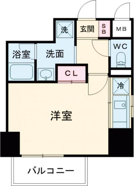 神戸市兵庫区中道通のマンションの間取り