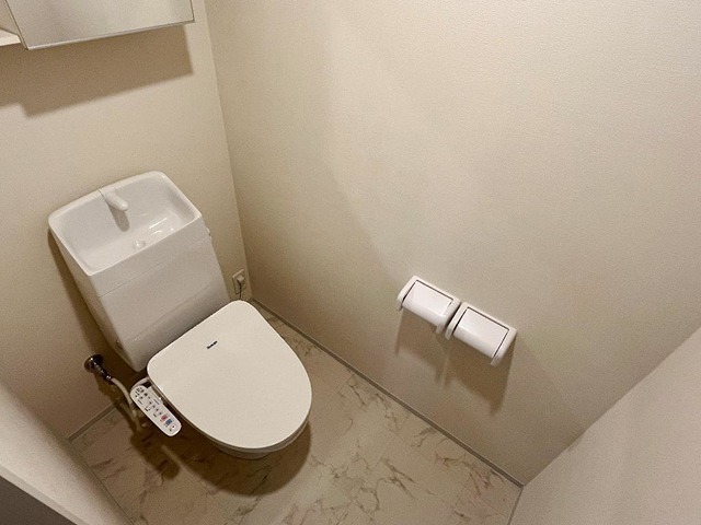 トイレ　温水洗浄便座です。