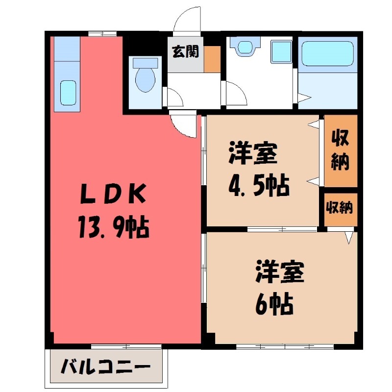 スカイハイツの間取り