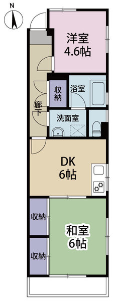 高嶺マンションの間取り