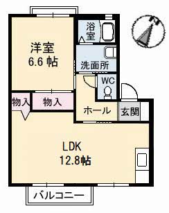 ビック　イースト　C棟の間取り