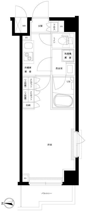 ルーブル五反野の間取り