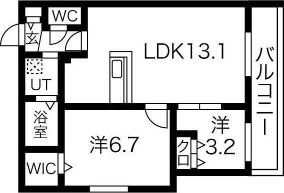 ラグナベルデ北9条の間取り