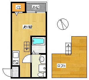 あーばんらいふ箱崎の間取り