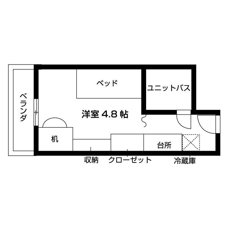 世田谷区八幡山のマンションの間取り