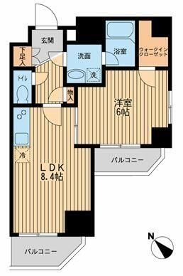 大田区蒲田のマンションの間取り