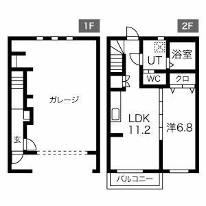 東村山市廻田町のアパートの間取り