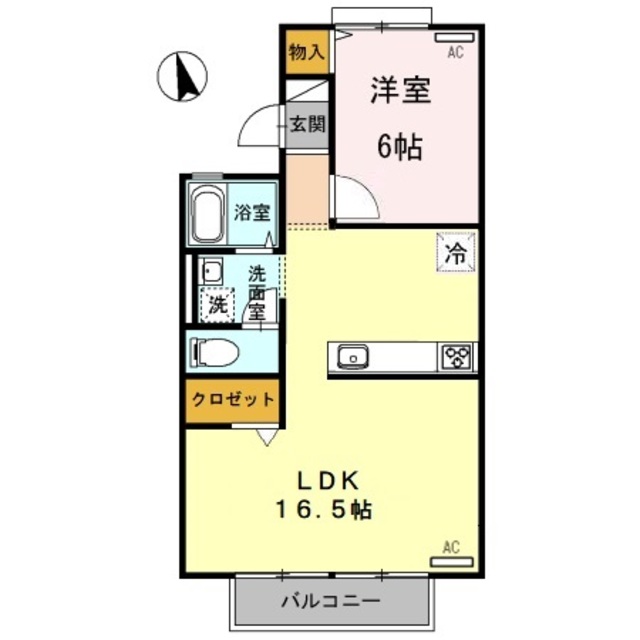 【和歌山市弘西のアパートの間取り】