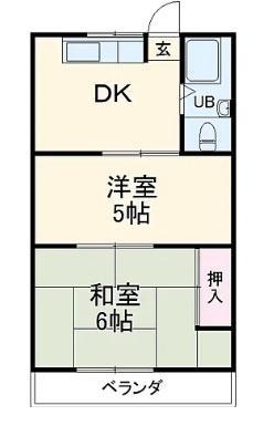 太閤コーポの間取り