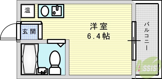 吹田市山手町のマンションの間取り