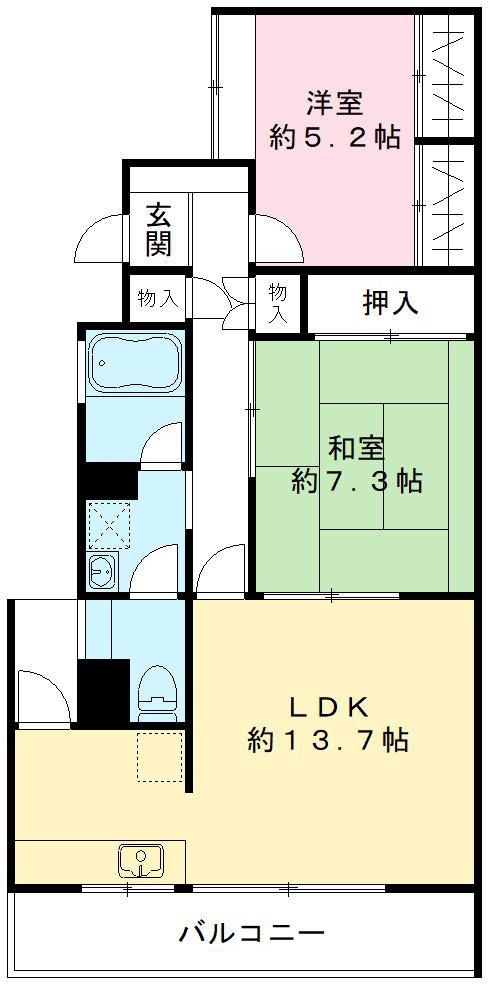 フォレスト上野毛の間取り