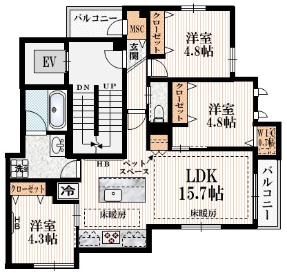 （仮称）代々木５丁目メゾンの間取り