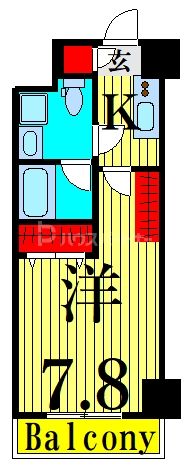 北区昭和町のマンションの間取り