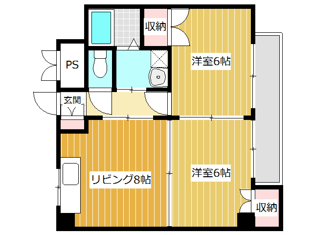 クレッセント堀の内の間取り