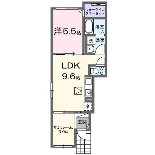 ［大東建託］サンループIの間取り