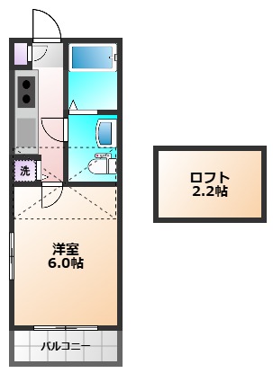 小平市小川町のアパートの間取り