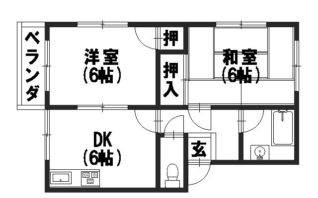 さんぐりーんナガイの間取り