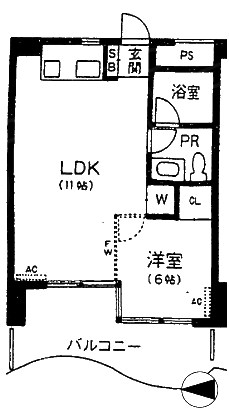 尼崎市常松のマンションの間取り