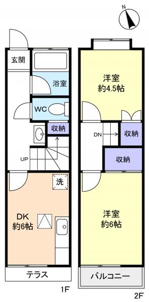 【コーポ若井の間取り】