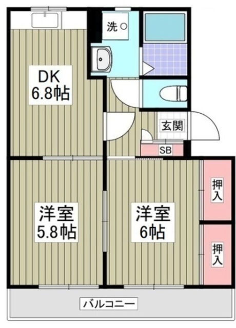 第2春実マンションの間取り