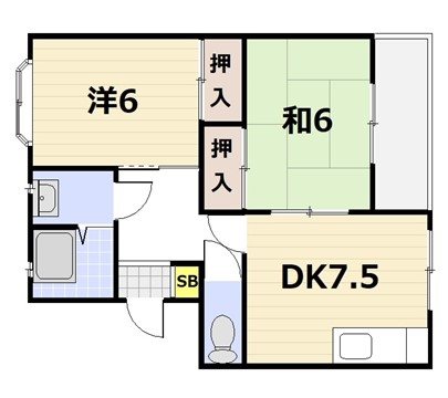 コーポ春田の間取り